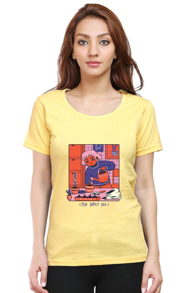 Girl Watering Plant T-Shirt