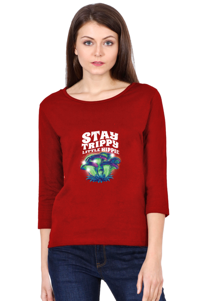 Magic Mushrooms Fantasy Round Neck Full Sleeve