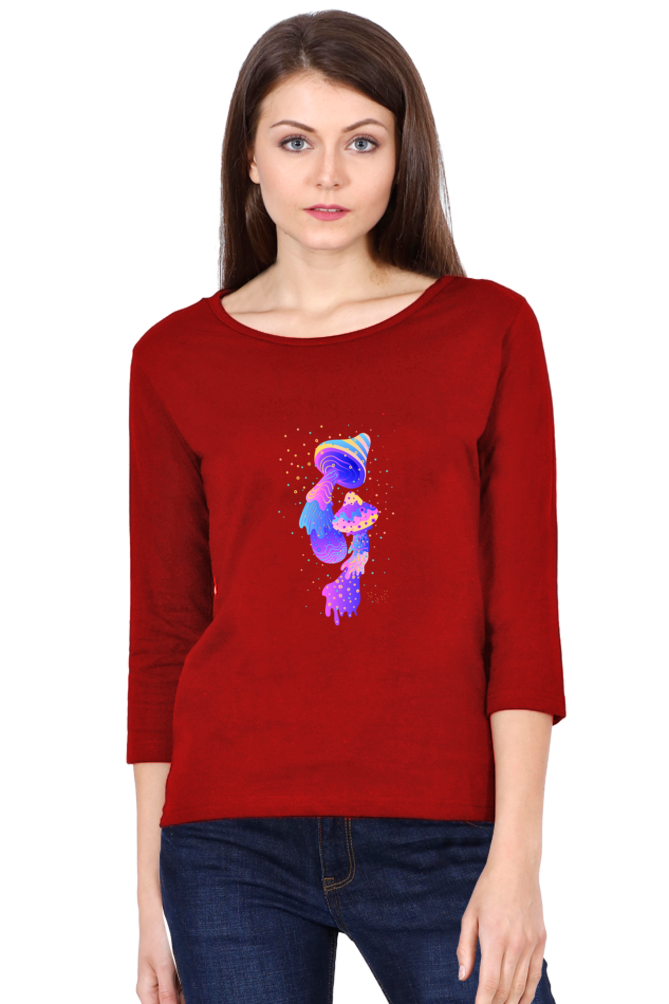 Psychedelics Mushroom Round Neck Full Sleeve