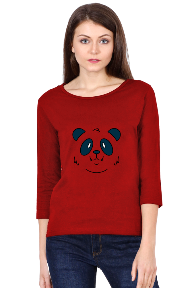 Panda Face Round Neck Full Sleeve