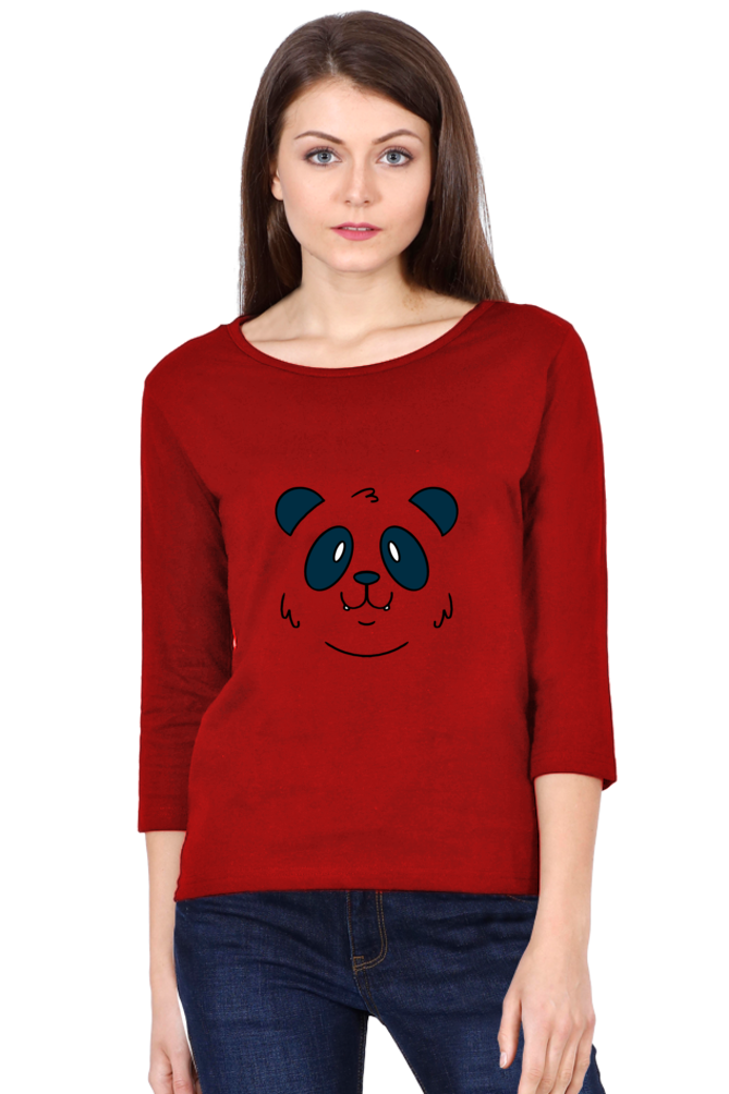 Panda Face Round Neck Full Sleeve