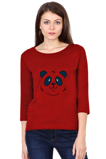 Panda Face Round Neck Full Sleeve