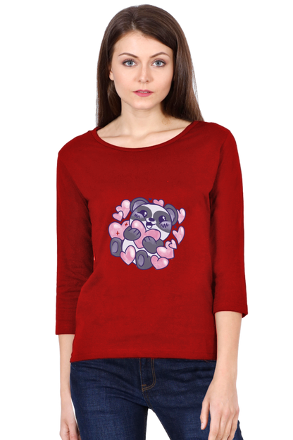 Panda Love Round Neck Full Sleeve
