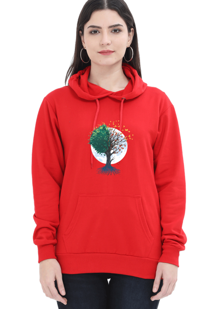 Tree Of Butterflies Autumn Hooded Sweat Shirt