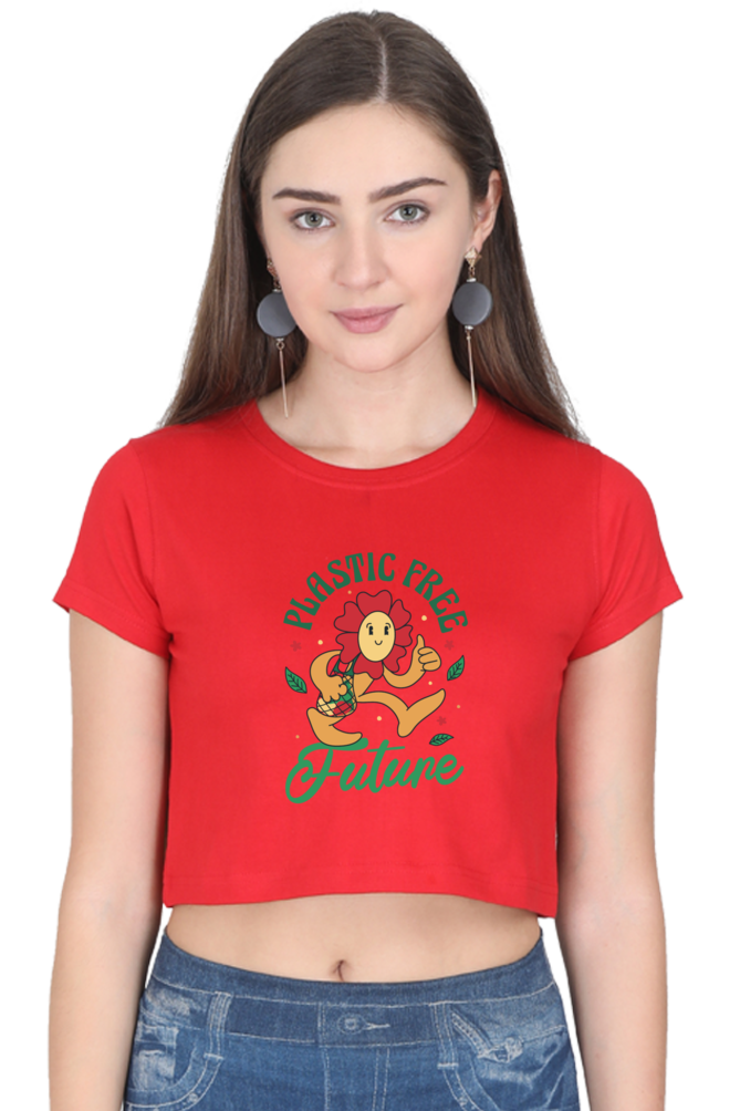 Plastic Free Flower Crop Top