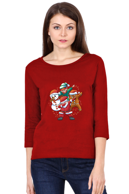 Santa Friends Round Neck Full Sleeve