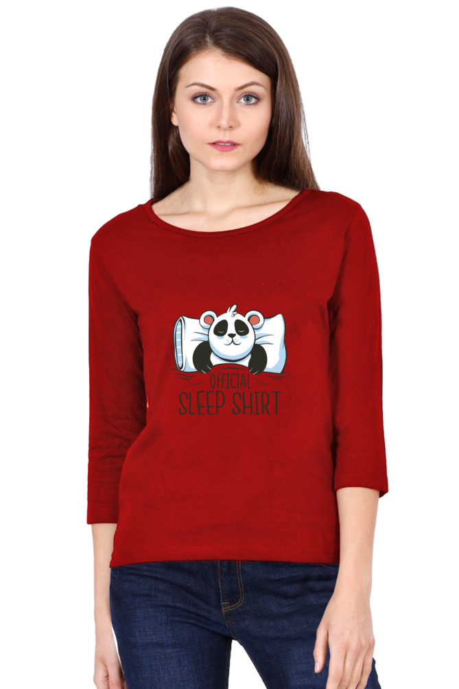 Panda Sleep Round Neck Full Sleeve