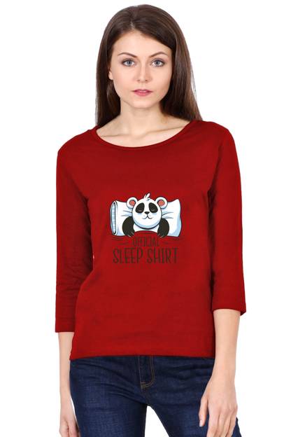 Panda Sleep Round Neck Full Sleeve