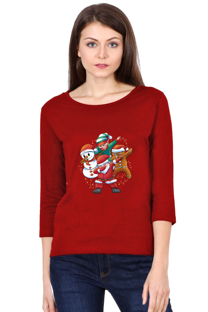 Santa Friends Round Neck Full Sleeve