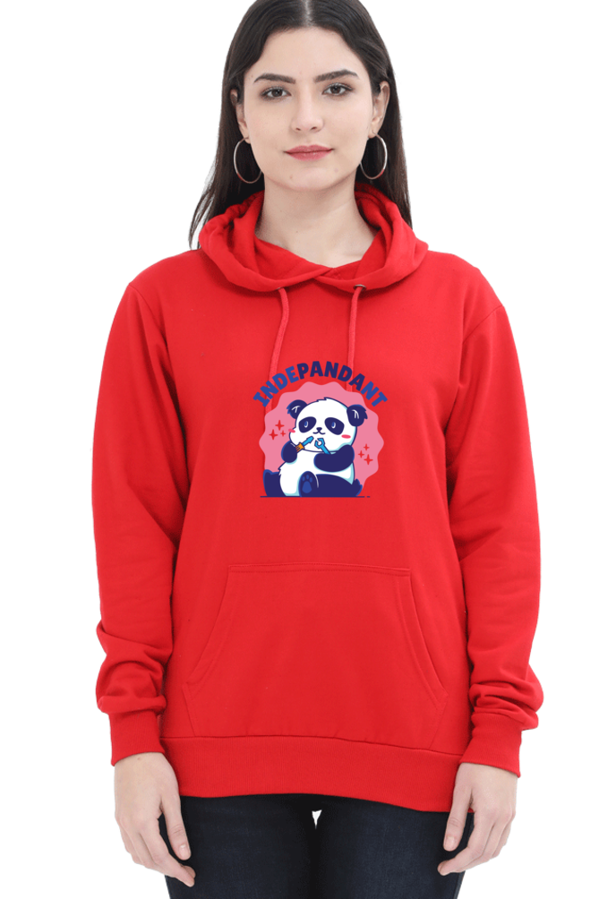 Indepandant Panda Hooded Sweat Shirt