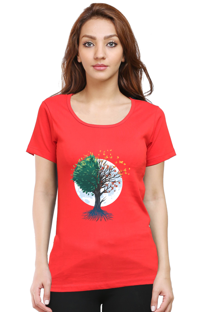 Tree Of Butterflies Autumn T-Shirt