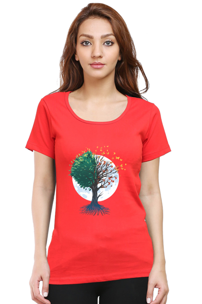 Tree Of Butterflies Autumn T-Shirt