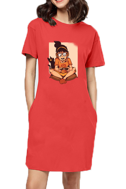 Gamer Girl T-Shirt Dress