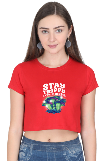 Magic Mushrooms Fantasy Crop Top