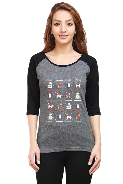 Ugly Sweater Animals Raglan Full Sleeve