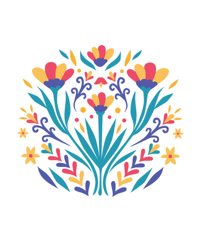 Otomi Flower Flat Sweatshirt