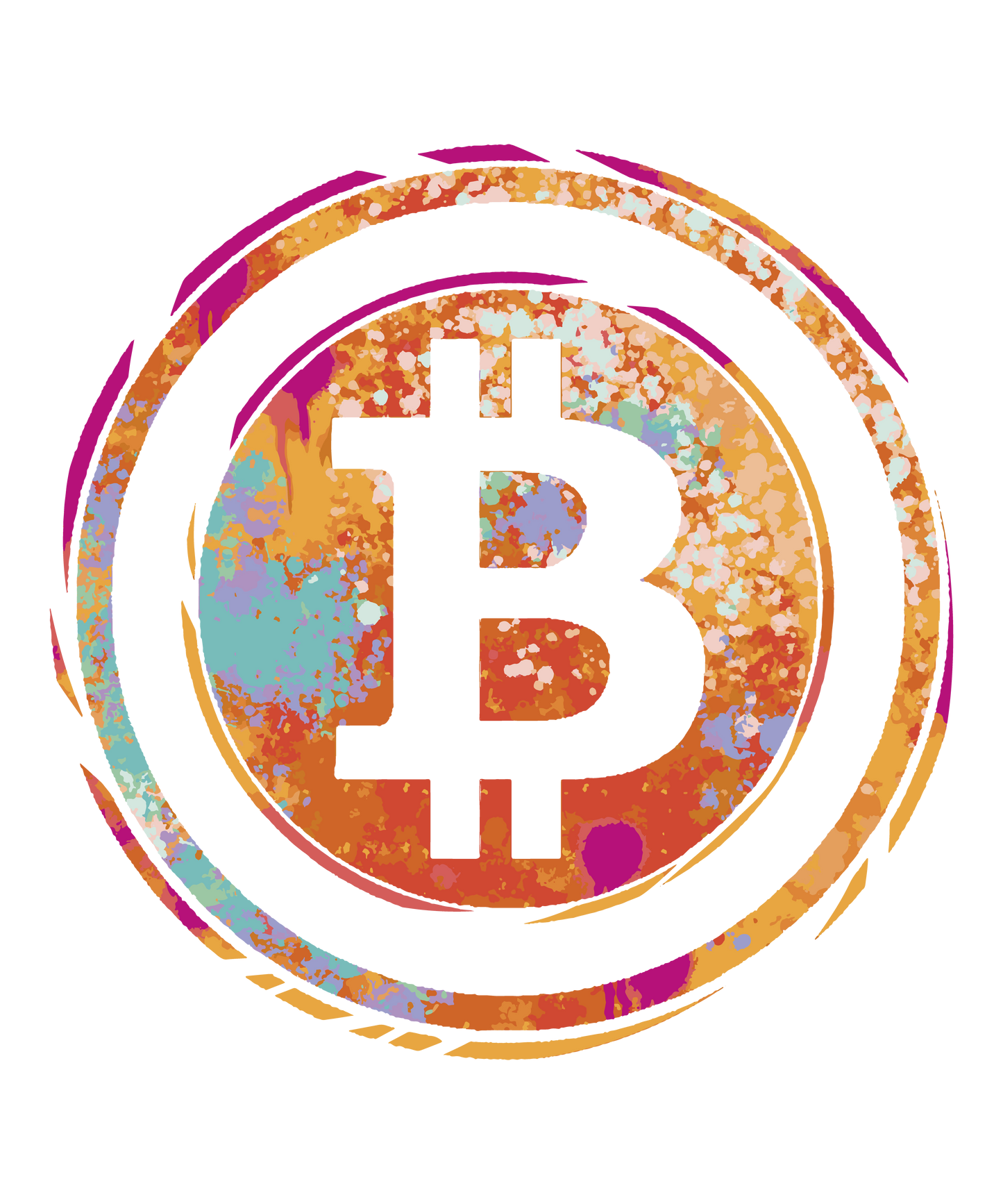 Crypto Symbol Watercolor Supima T-Shirt