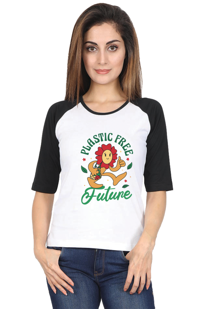 Plastic Free Flower Raglan Full Sleeve