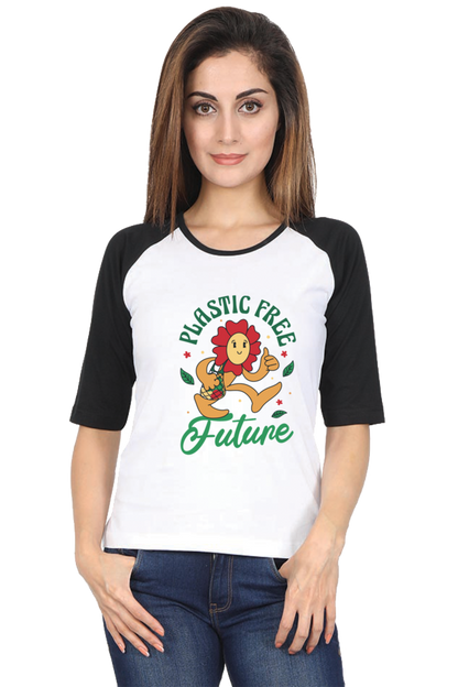 Plastic Free Flower Raglan Full Sleeve