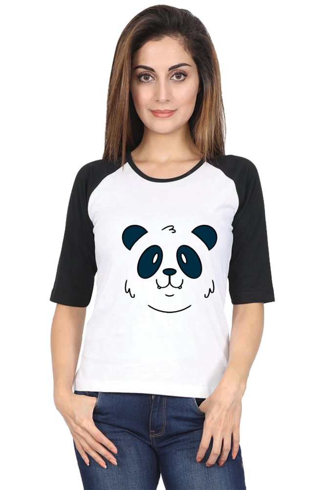 Panda Face Raglan Full Sleeve