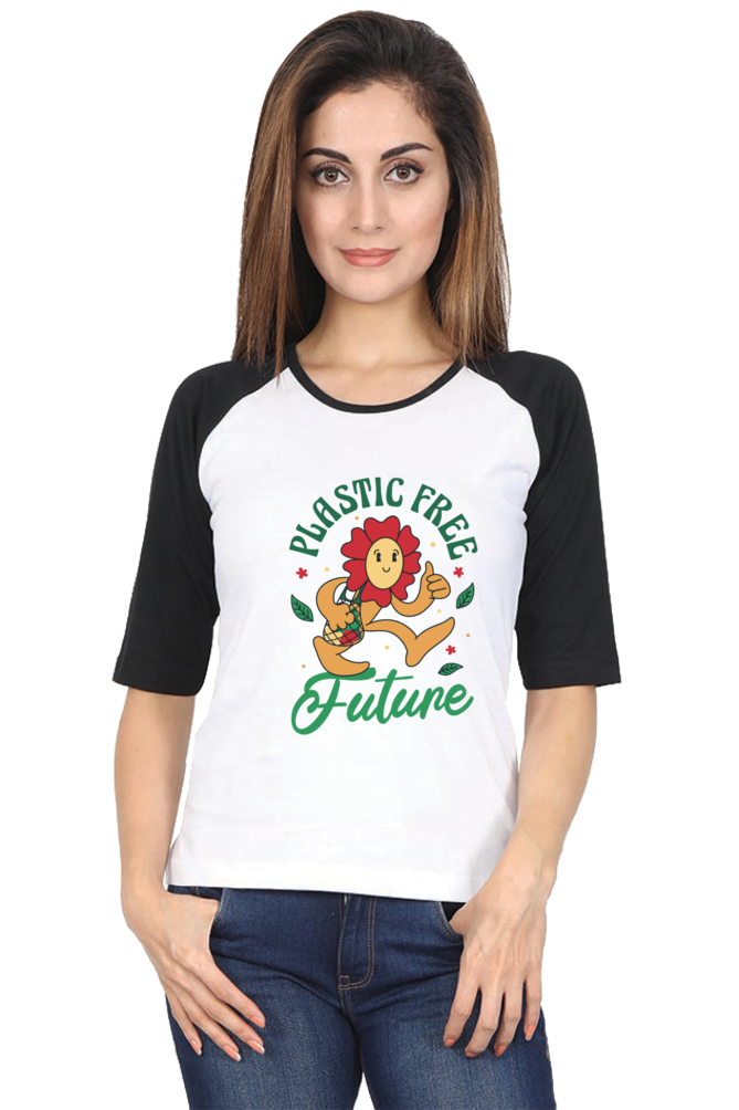 Plastic Free Flower Raglan Full Sleeve