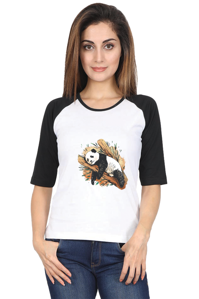 Sleeping Panda Raglan Full Sleeve