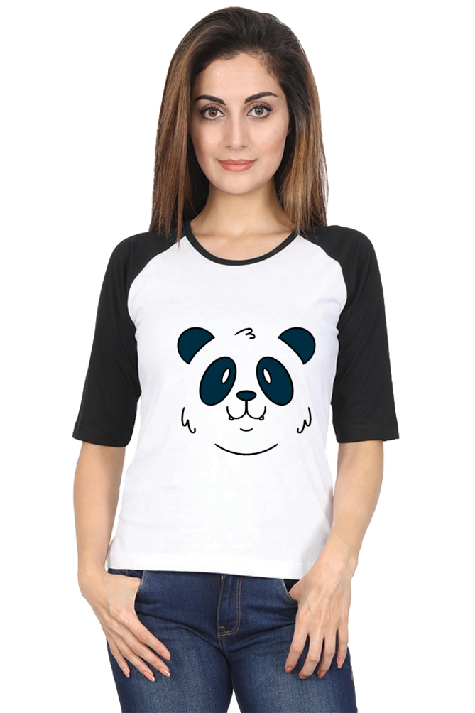Panda Face Raglan Full Sleeve
