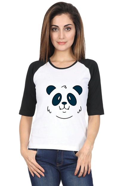 Panda Face Raglan Full Sleeve