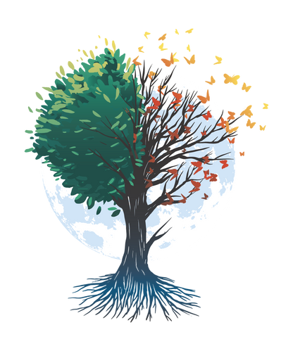 Tree Of Butterflies Autumn Crop Top