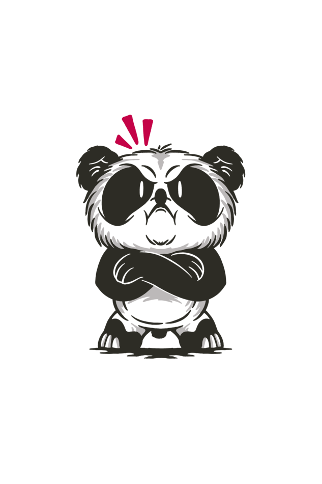Angry Panda T shirt