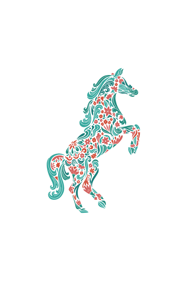 Floral Horse Sweatshirts