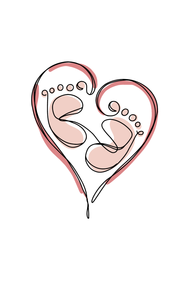 Baby Heart Artline Maternity T shirt Half Sleeve