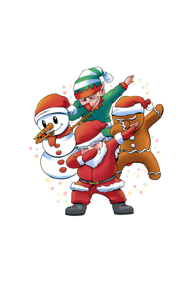 Santa Friends Raglan Full Sleeve