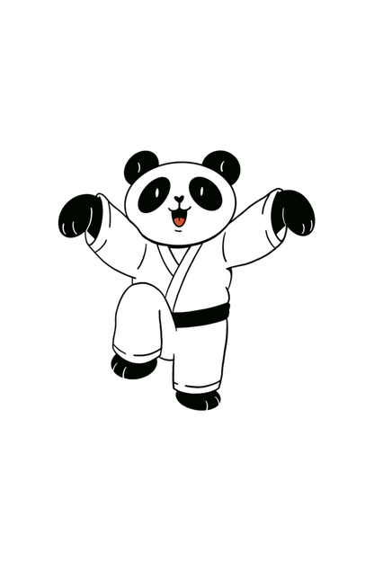 Karate Panda Hooded Sweat Shirt