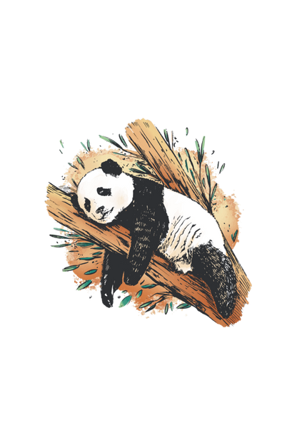 Sleeping Panda Raglan Full Sleeve