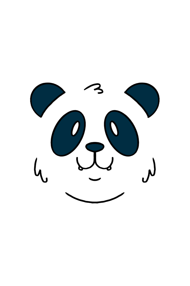 Panda Face Hooded Sweat Shirt