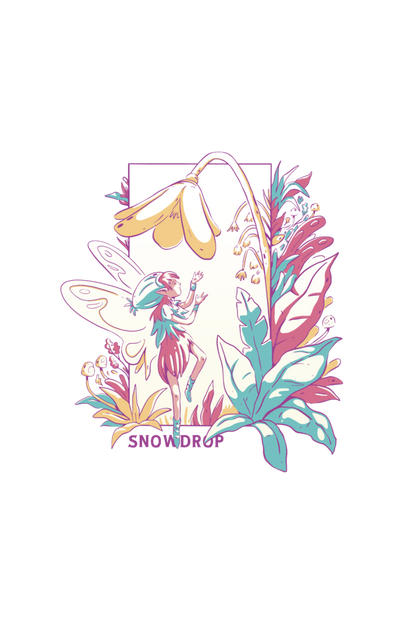 Small Fairy With Flowers Crop Top