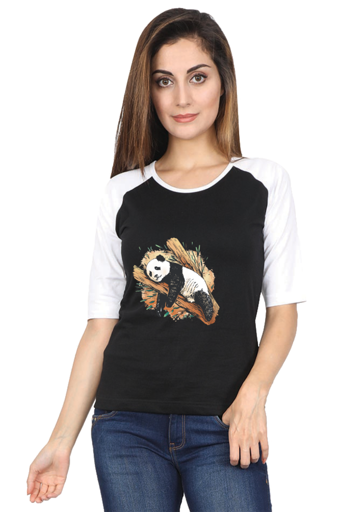 Sleeping Panda Raglan Full Sleeve