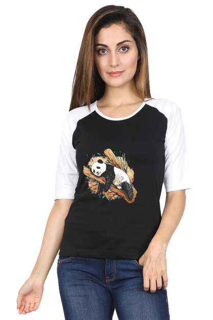 Sleeping Panda Raglan Full Sleeve