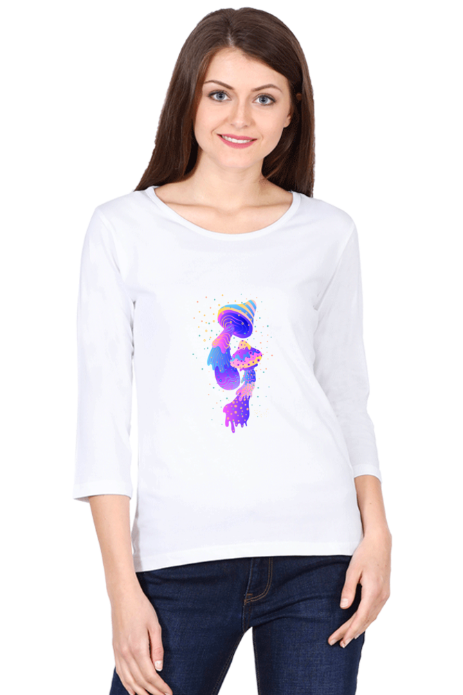 Psychedelics Mushroom Round Neck Full Sleeve