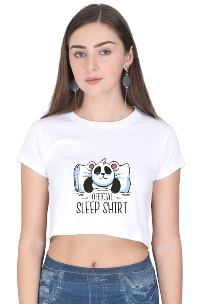 Panda Sleep Crop Top