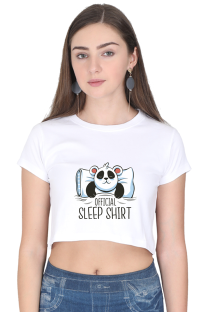 Panda Sleep Crop Top