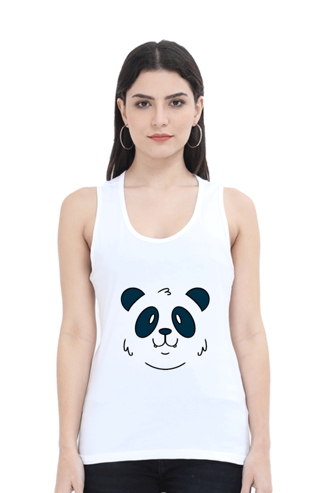 Panda Face Tank Top