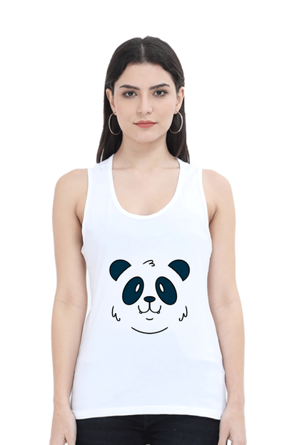 Panda Face Tank Top