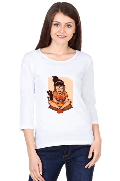 Gamer Girl Round Neck Full Sleeve