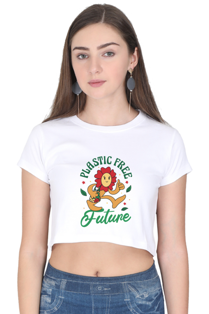 Plastic Free Flower Crop Top