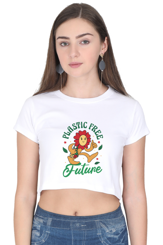 Plastic Free Flower Crop Top
