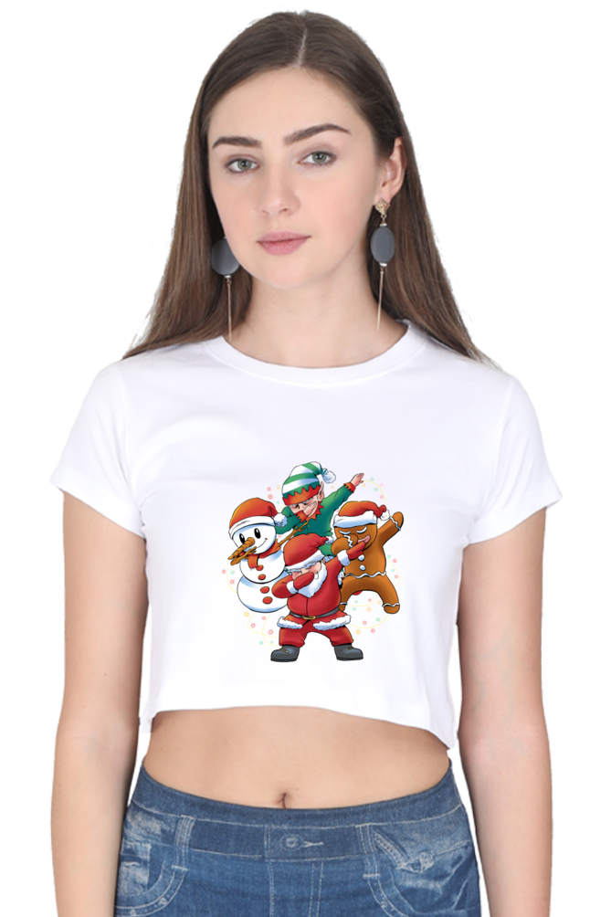 Santa Friends Crop Top