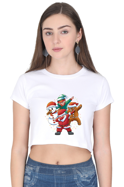 Santa Friends Crop Top