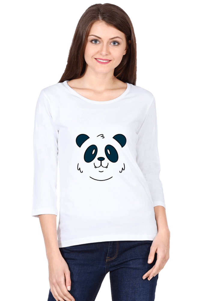 Panda Face Round Neck Full Sleeve